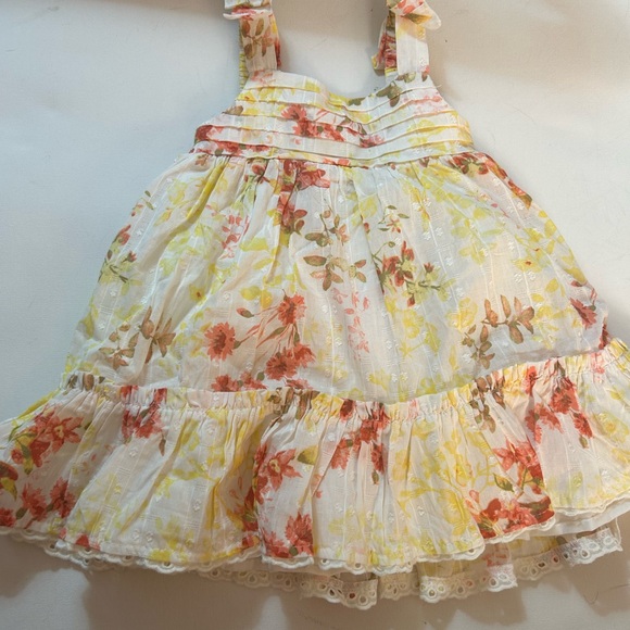 Sincerely Jules Floral Kids Dress - Yellow and Red - Picture 5 of 12